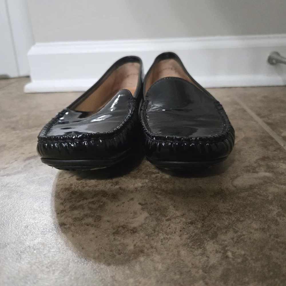 Stuart Weitzman Patent Leather Loafers Size 7 - Picture 8 of 9